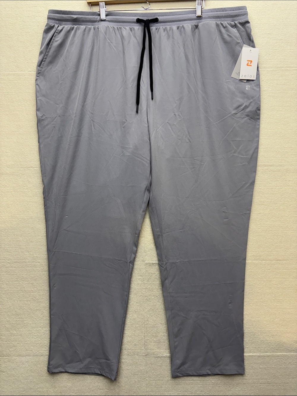 New Zelos | 3X big & tall Men's Gray Drawstring Active Pants